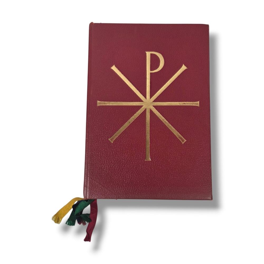 Roman Missal 1964 Faux Leather Red Vintage Benziger Brothers Large Print Type